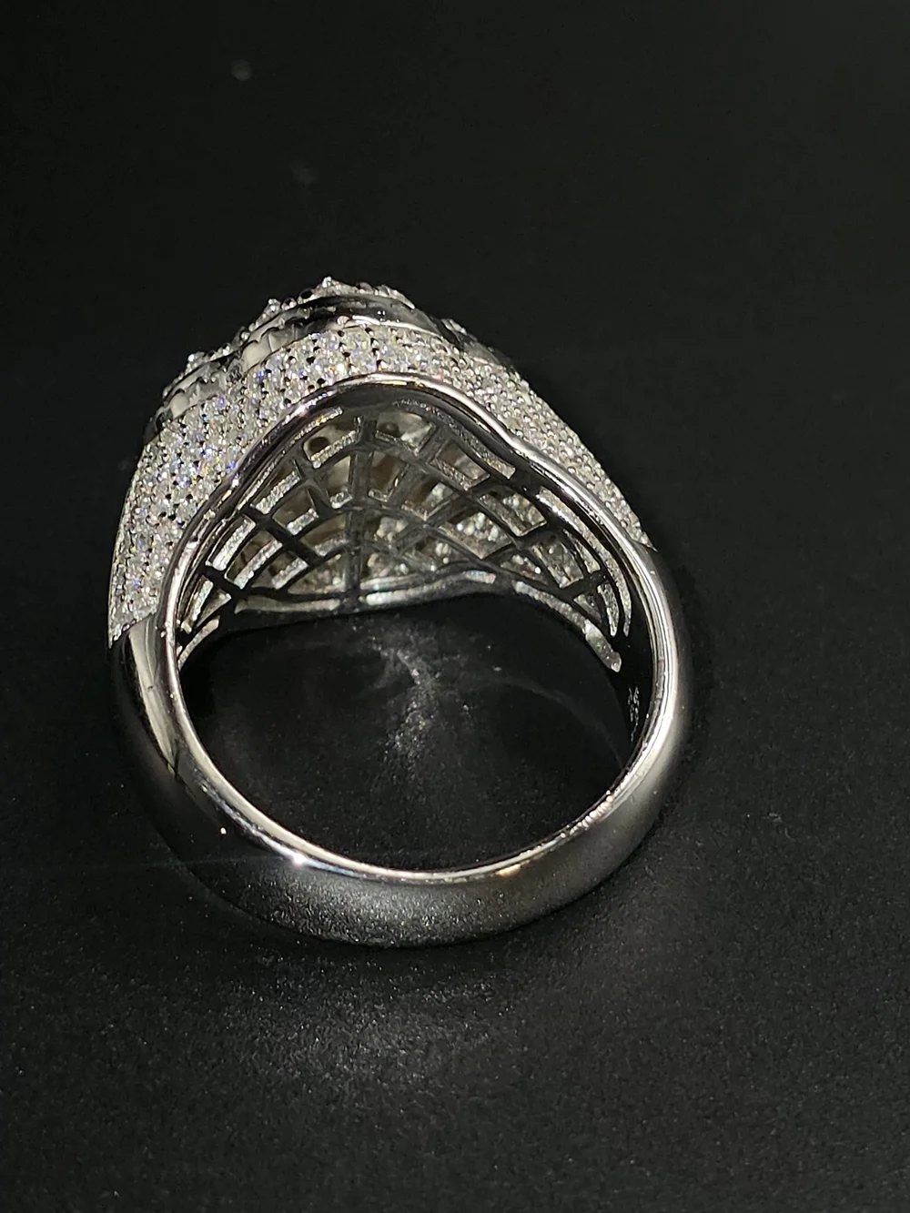 🍀 Luxury Clover  Moissanite Statement Ring. S925 Silver 🍀